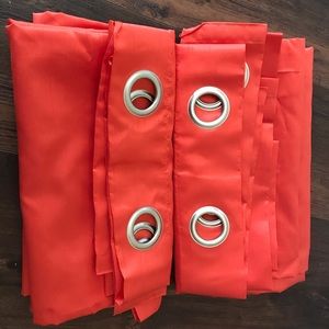 2xChatraFauxSilkGrommetWindowCurtains